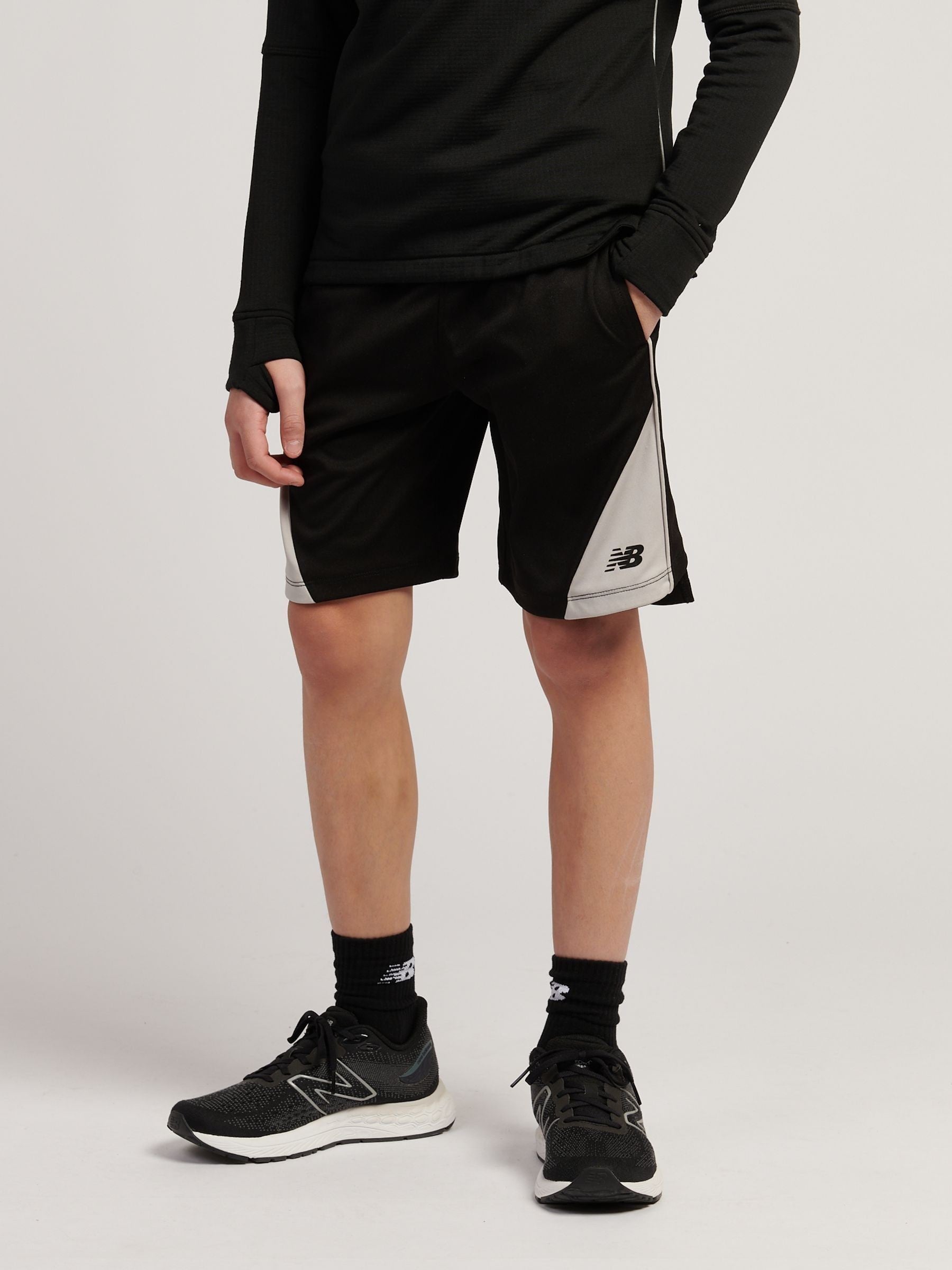 Dsiney Kidz - New Balance Black Panelled Football Shorts image 1