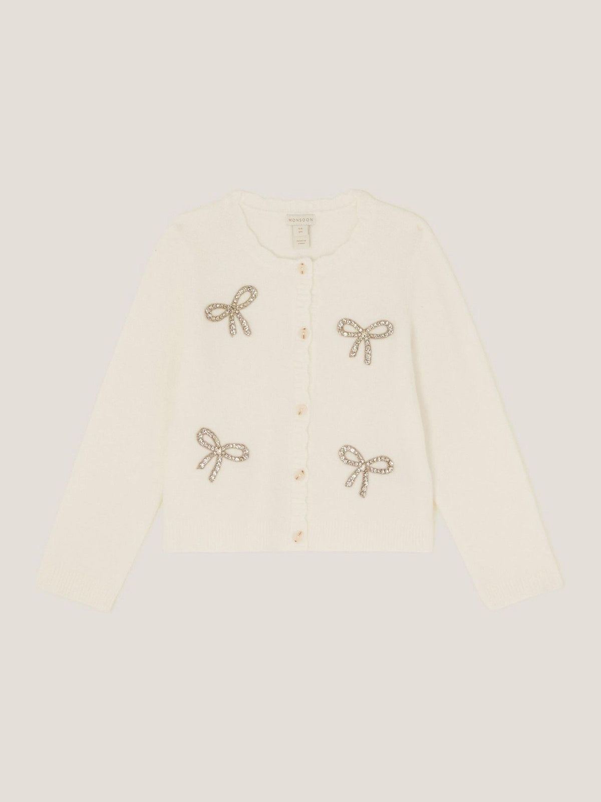 Monsoon Natural Bow Embellished Cardigan - image 2