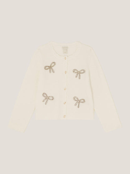 Monsoon Natural Bow Embellished Cardigan - image 2
