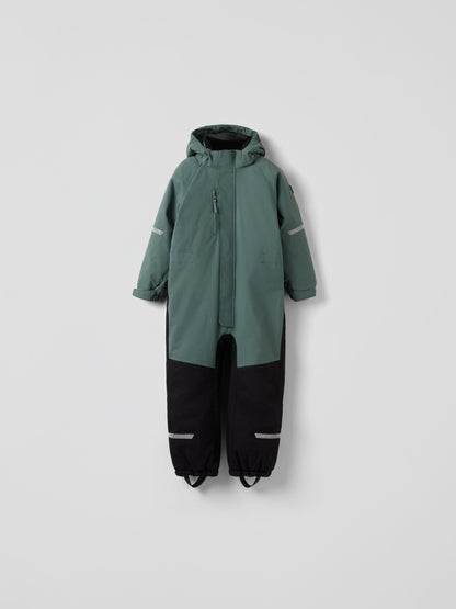 Dsiney Kidz - Polarn O. Pyret Green Waterproof Padded Winter Overall Snowsuit image 2