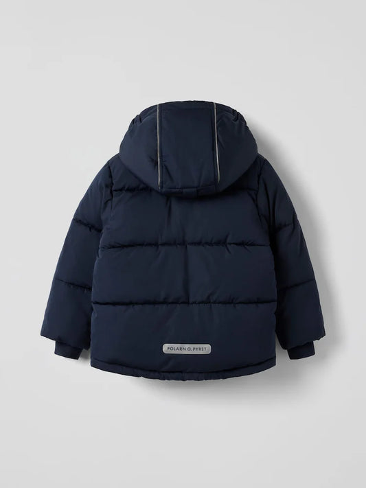 Polarn O. Pyret Blue Padded Water Resistant Puffer Coat