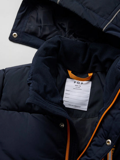 Polarn O. Pyret Blue Padded Water Resistant Puffer Coat