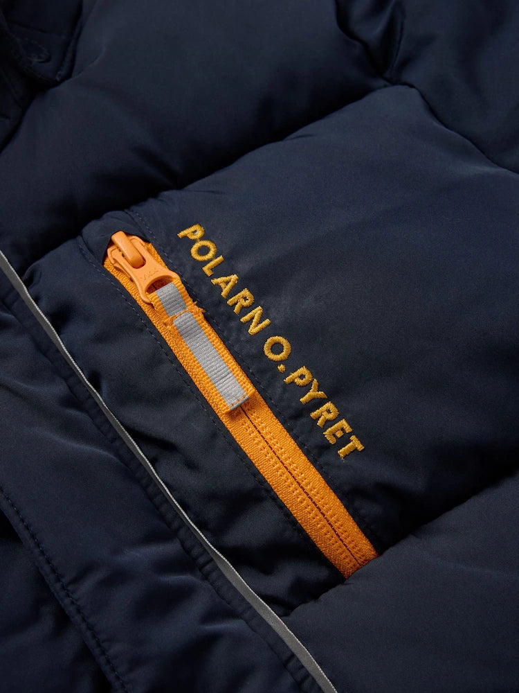 Polarn O. Pyret Blue Padded Water Resistant Puffer Coat