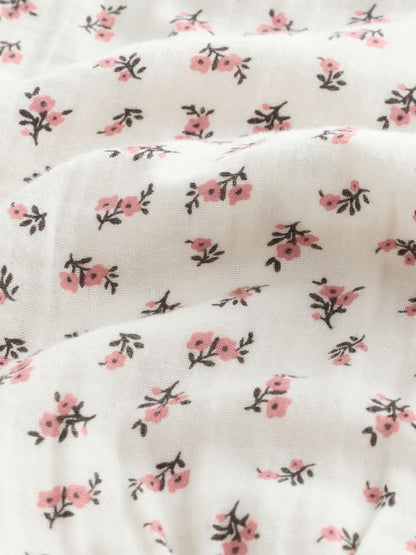 Cream/Pink Floral Ditsy Pull On Trousers (3mths-7yrs) image 8