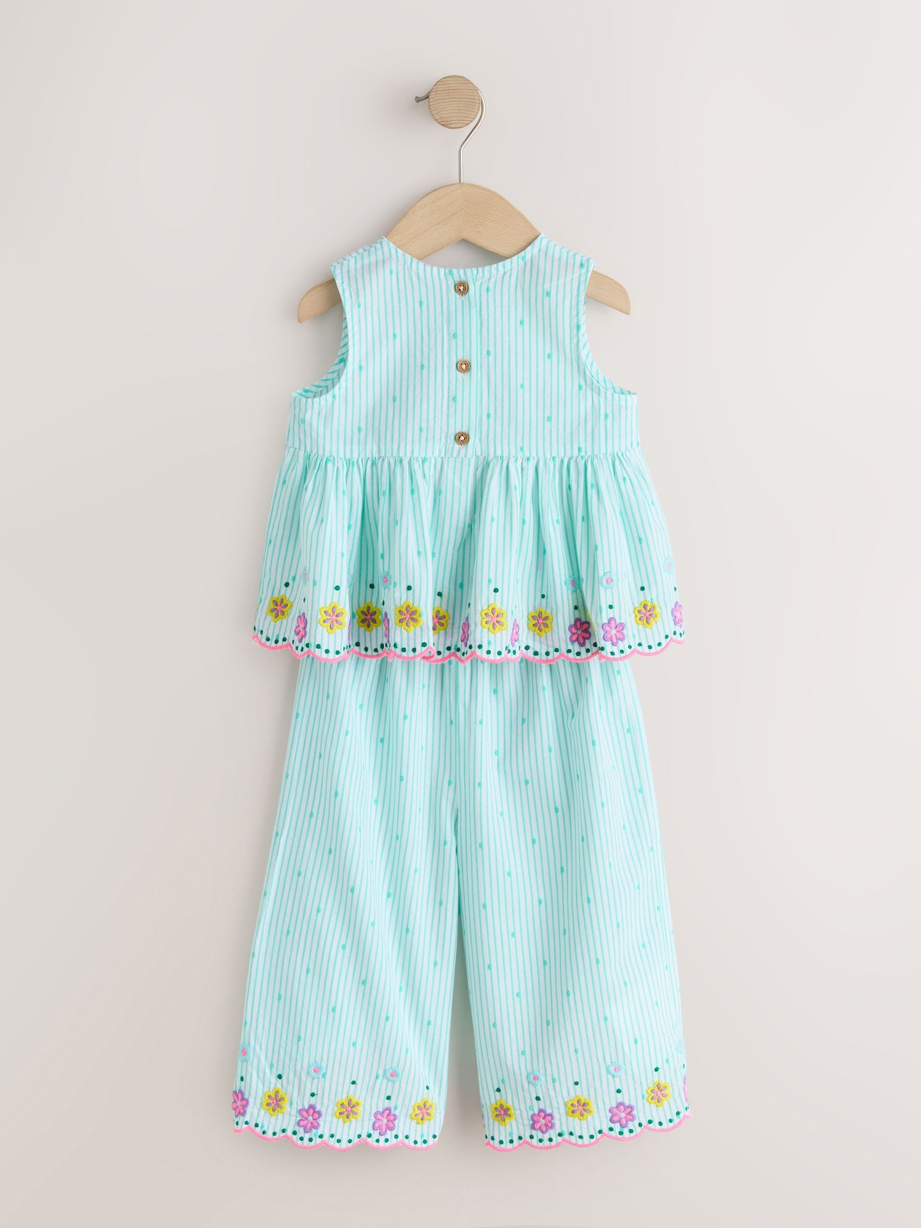 Mint Green Sleeveless Blouse & Trouser Set (3mths-7yrs) image 10