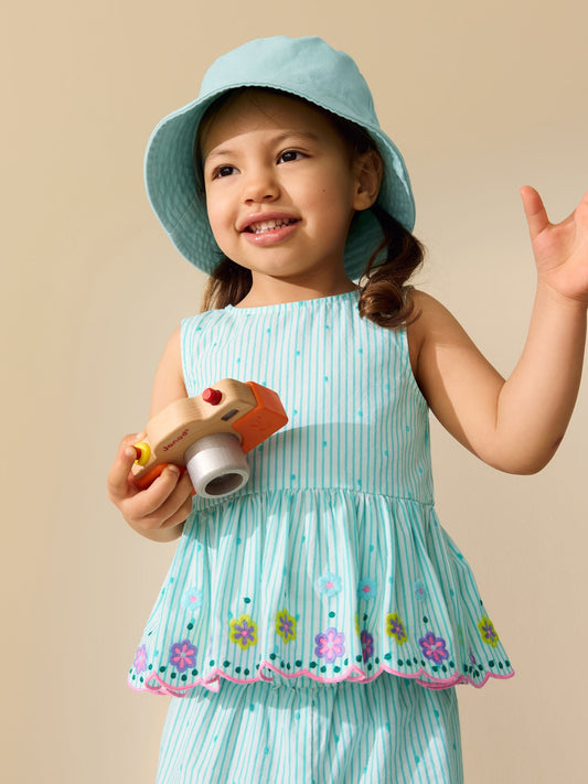 Mint Green Sleeveless Blouse & Trouser Set (3mths-7yrs) image 3