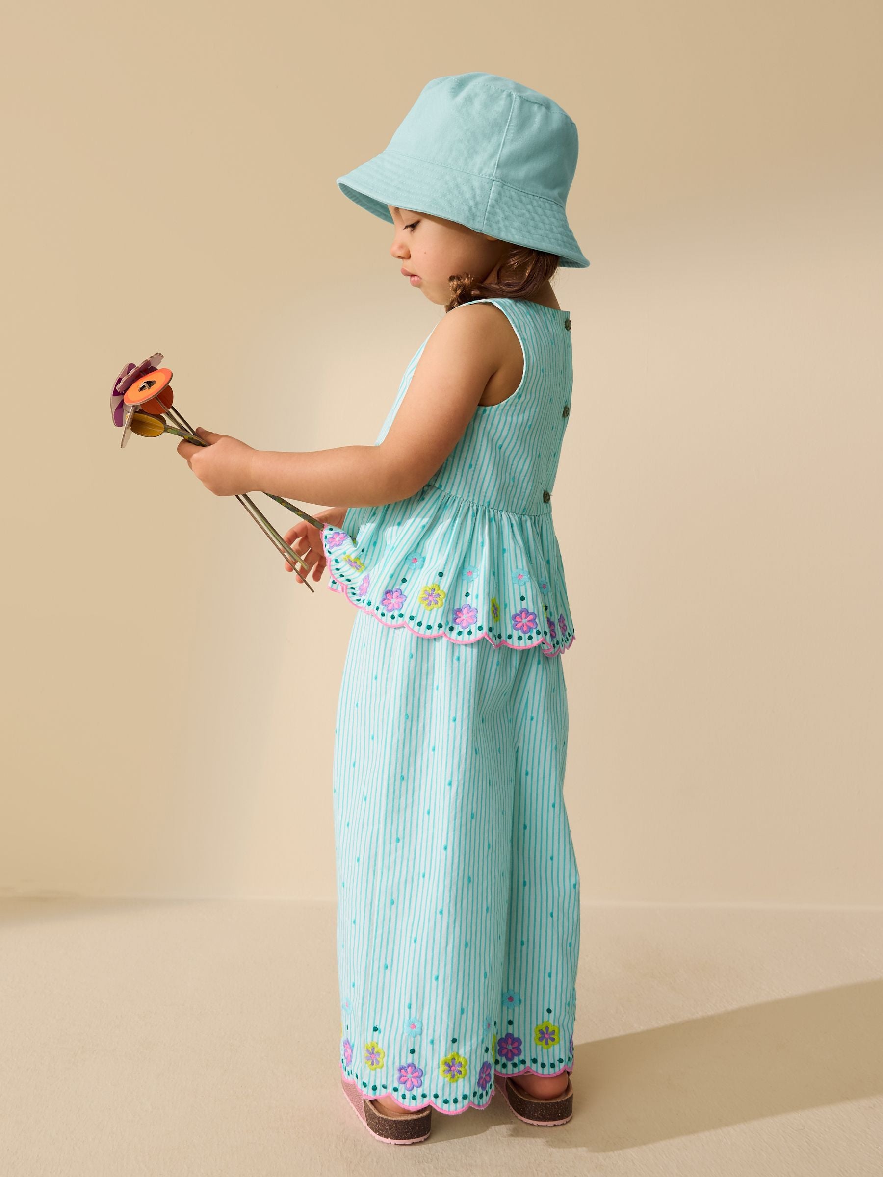Mint Green Sleeveless Blouse & Trouser Set (3mths-7yrs) image 4