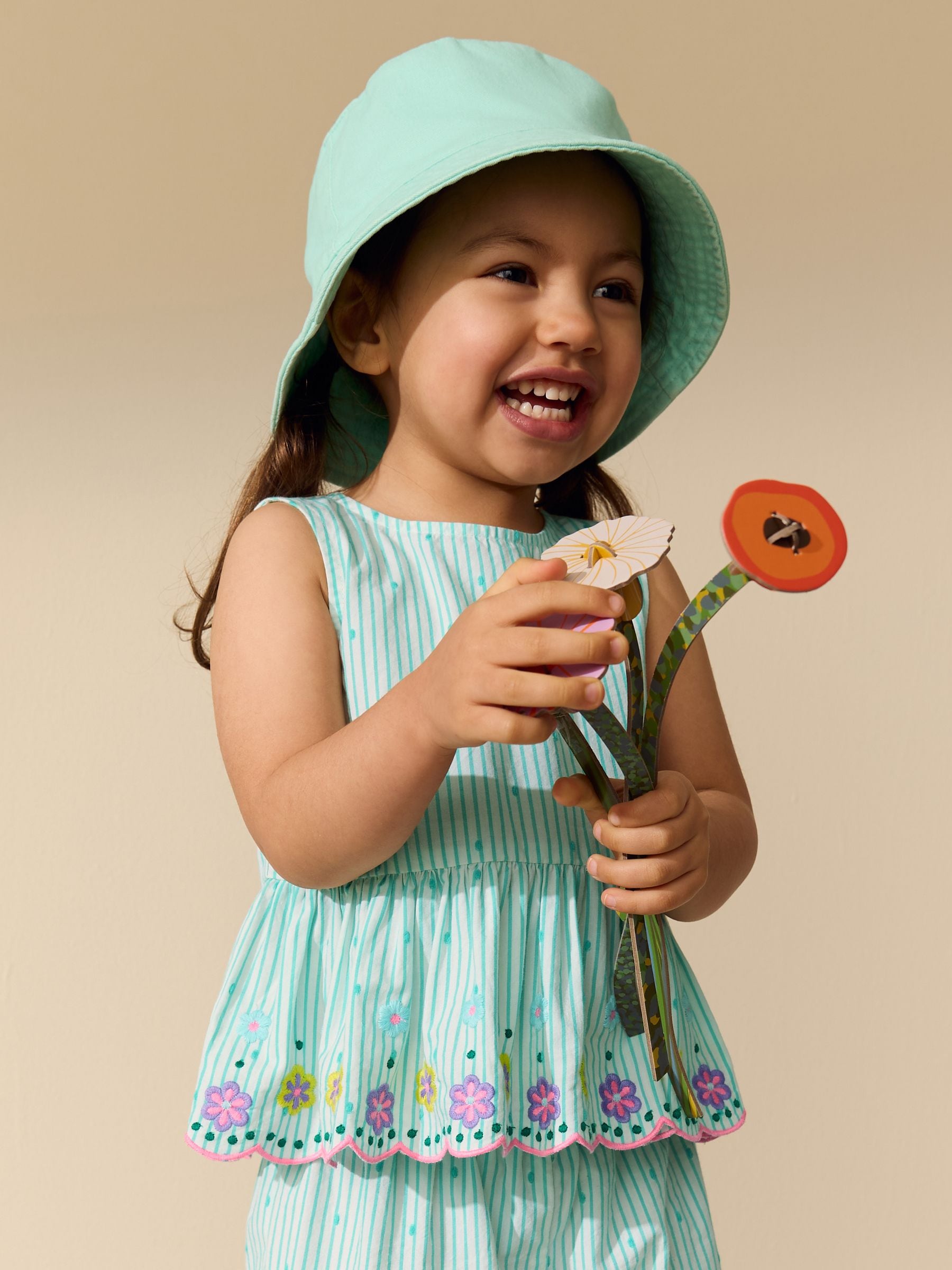 Mint Green Sleeveless Blouse & Trouser Set (3mths-7yrs) image 5
