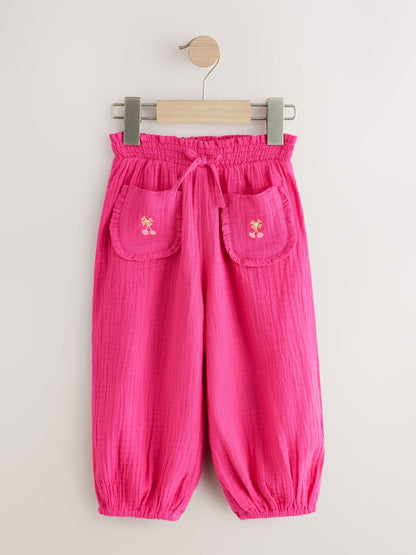 Bright Pink Pull On Trousers (3mths-7yrs) image 5