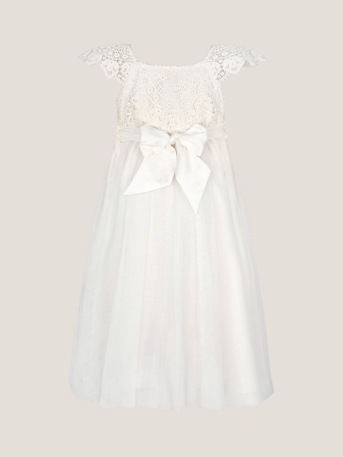 Monsoon Natural Estella Lace Bodice Dress image 2