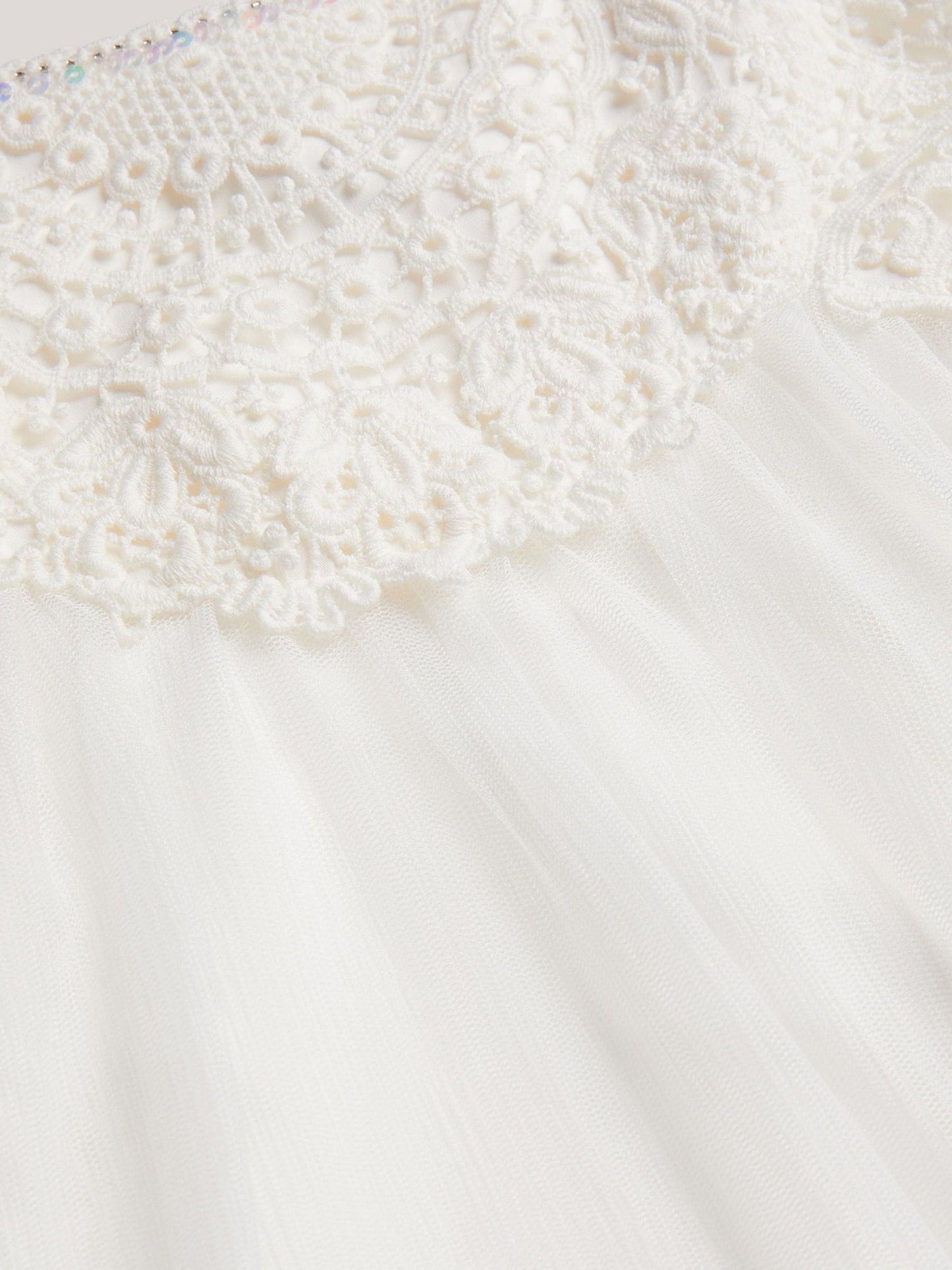 Monsoon Natural Estella Lace Bodice Dress image 3