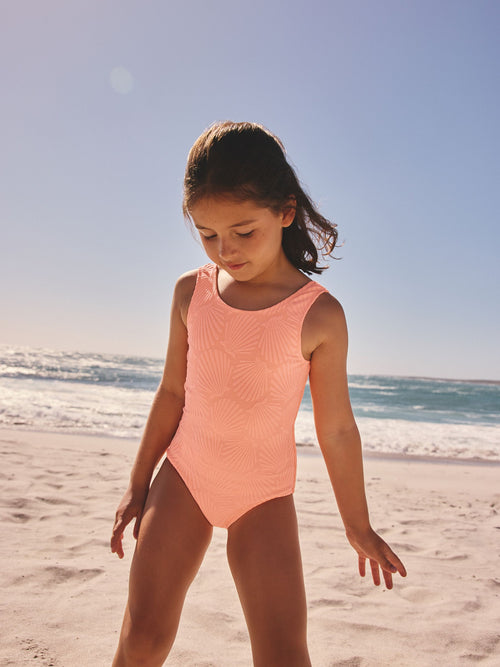 Dsiney Kidz - Orange Shell Crinkle Swimsuit (3-16yrs) image 1