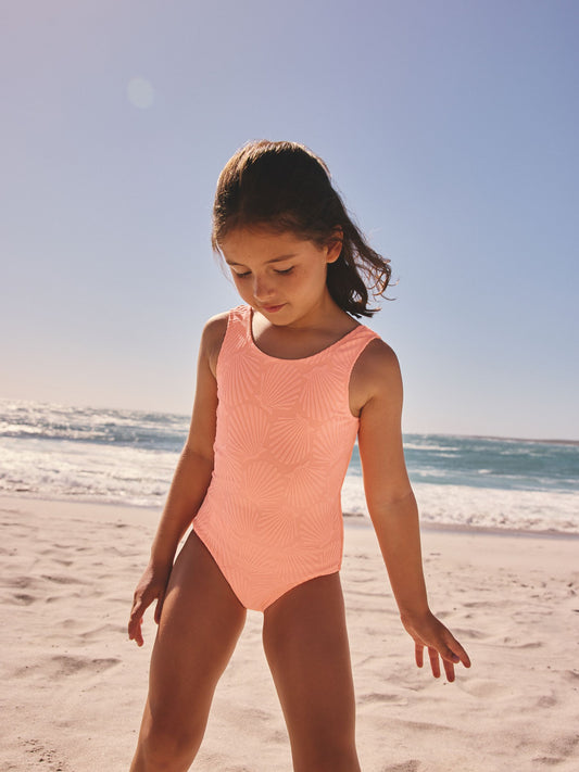 Dsiney Kidz - Orange Shell Crinkle Swimsuit (3-16yrs) image 1