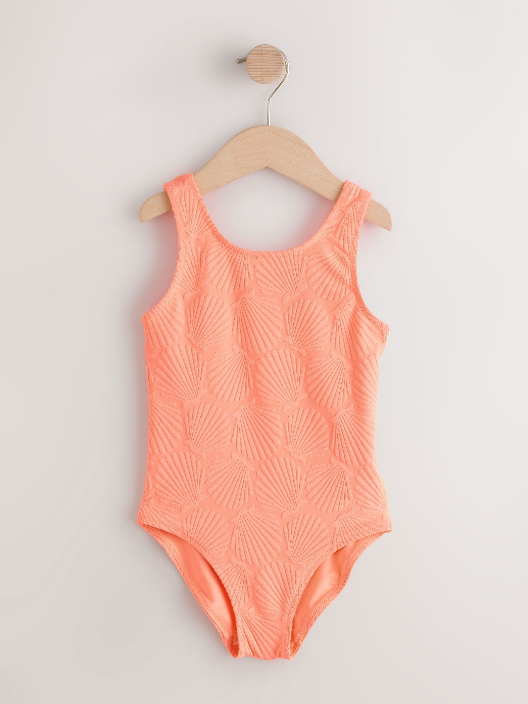 Orange Shell Crinkle Swimsuit (3-16yrs) image 5
