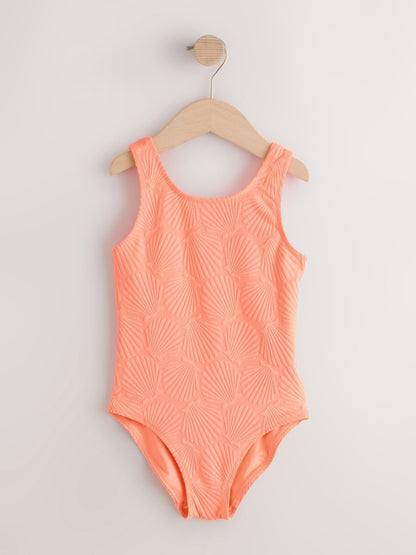 Orange Shell Crinkle Swimsuit (3-16yrs) image 5