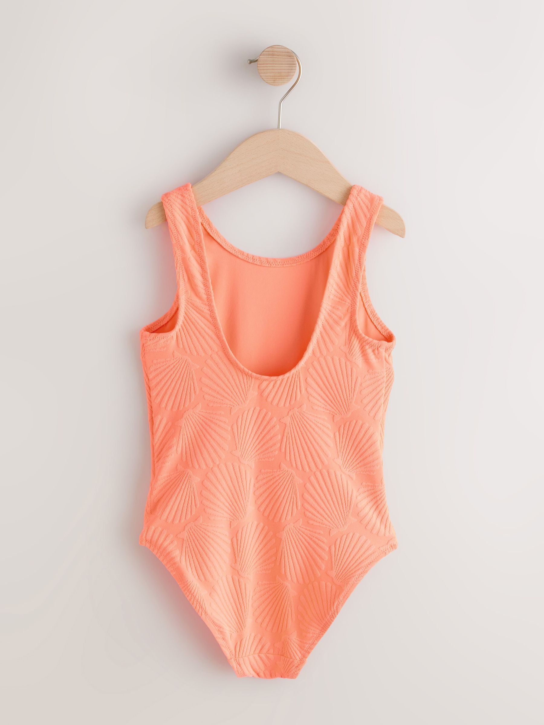Orange Shell Crinkle Swimsuit (3-16yrs) image 6