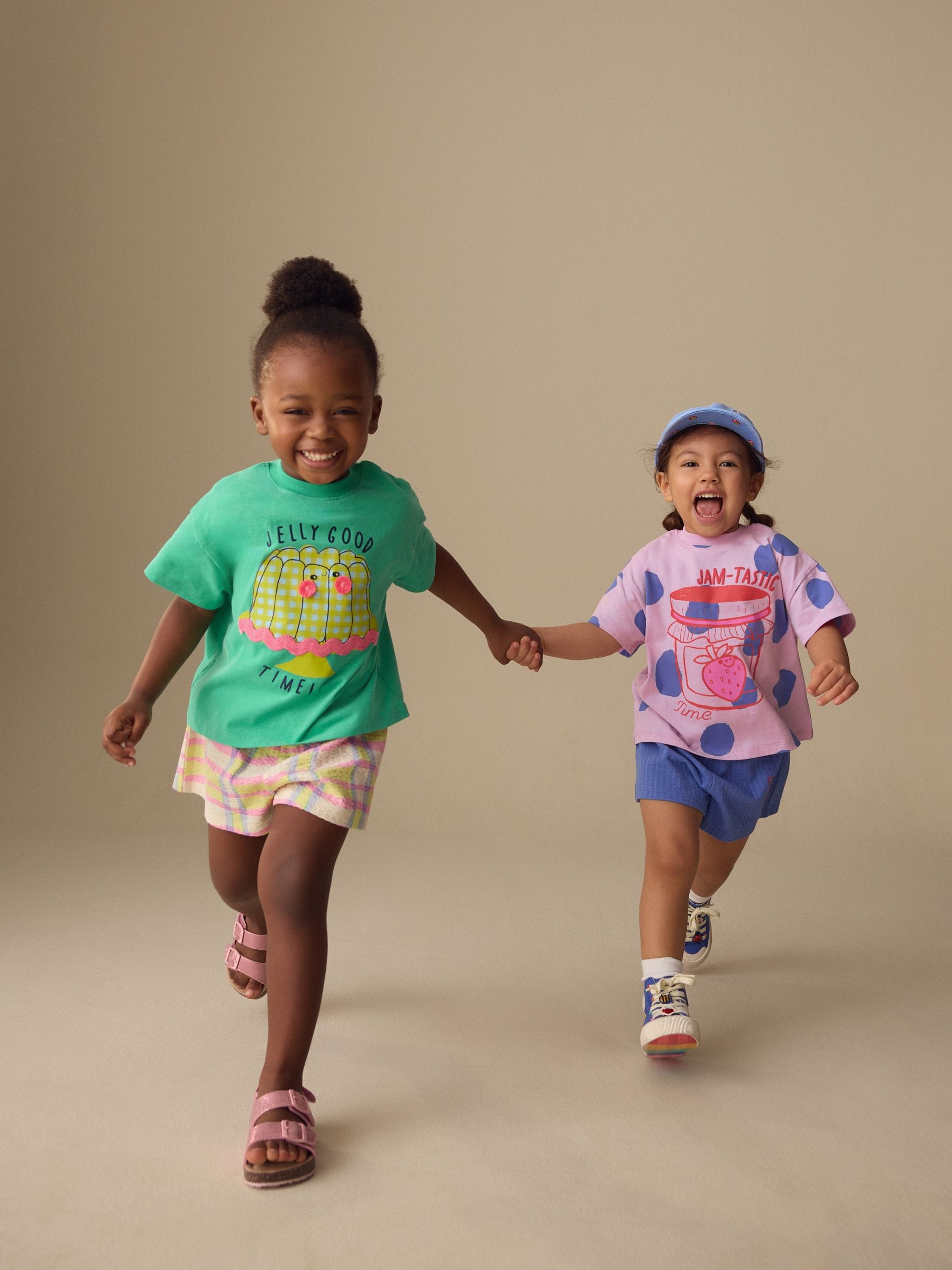 Green/Pink Top & Shorts Set 2 Pack (3mths-7yrs) image 1