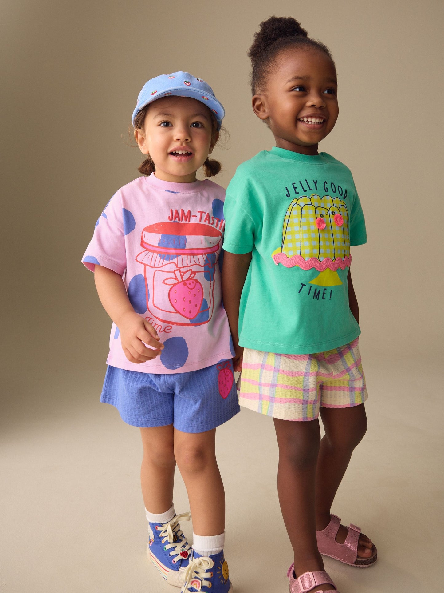 Green/Pink Top & Shorts Set 2 Pack (3mths-7yrs) image 3