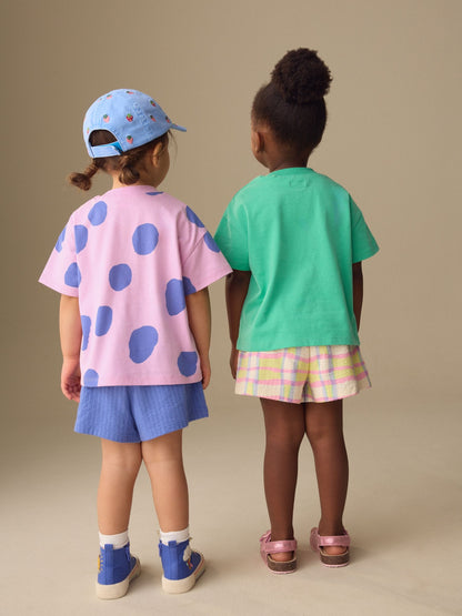Green/Pink Top & Shorts Set 2 Pack (3mths-7yrs) image 4