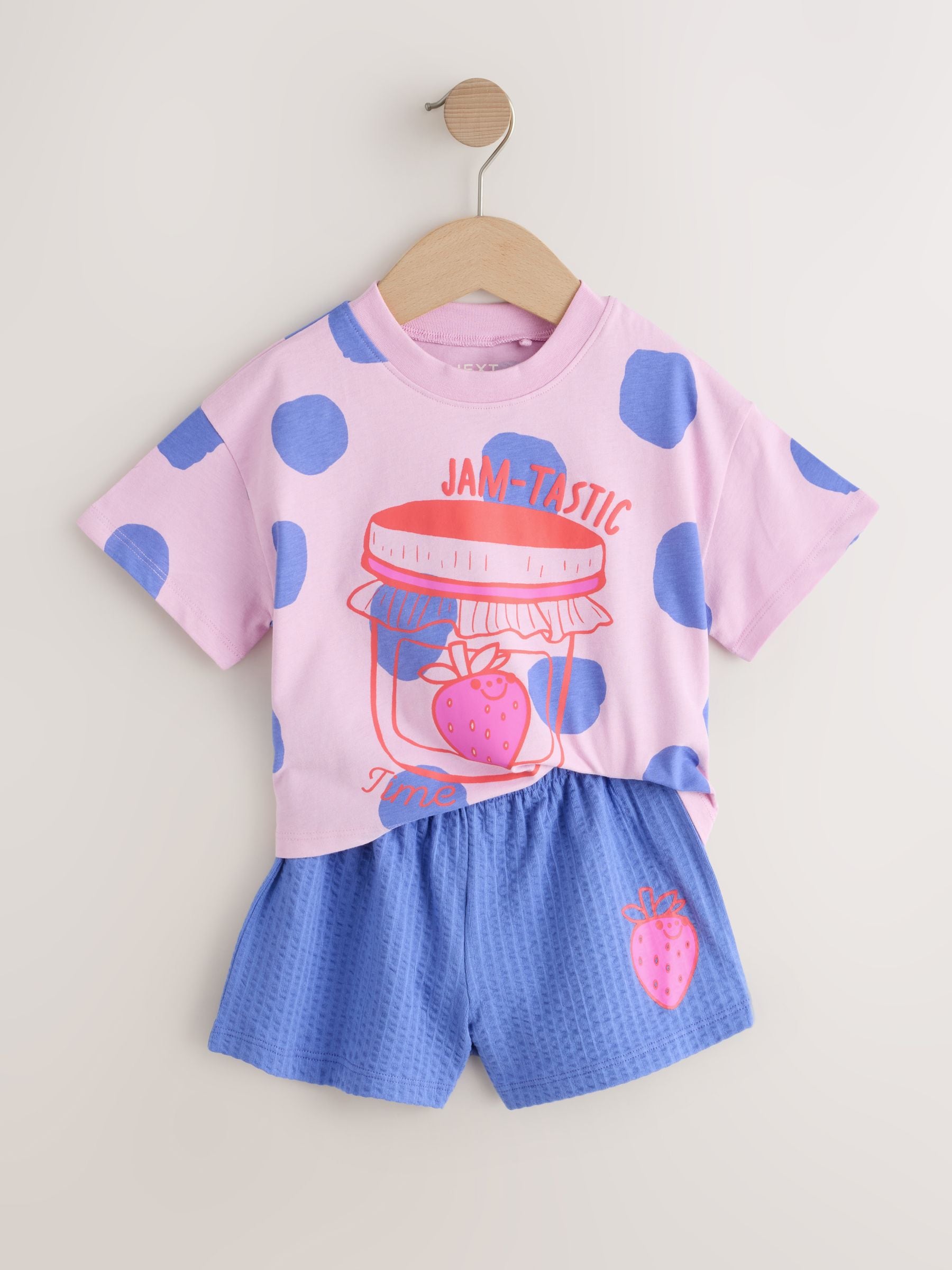 Green/Pink Top & Shorts Set 2 Pack (3mths-7yrs) image 8