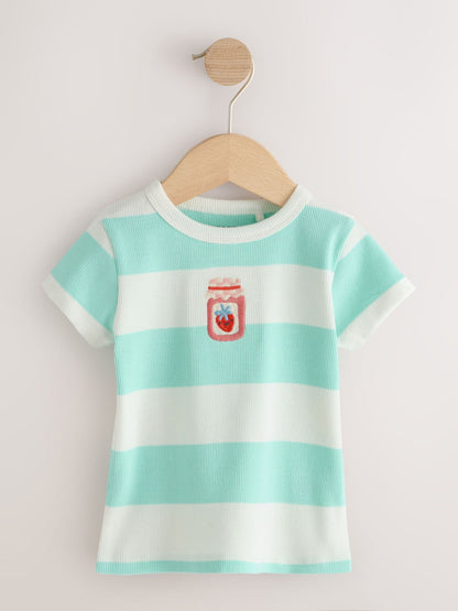 Dsiney Kidz - Bright Fruit Short Sleeve T-Shirts 5 Pack (3mths-7yrs) image 2