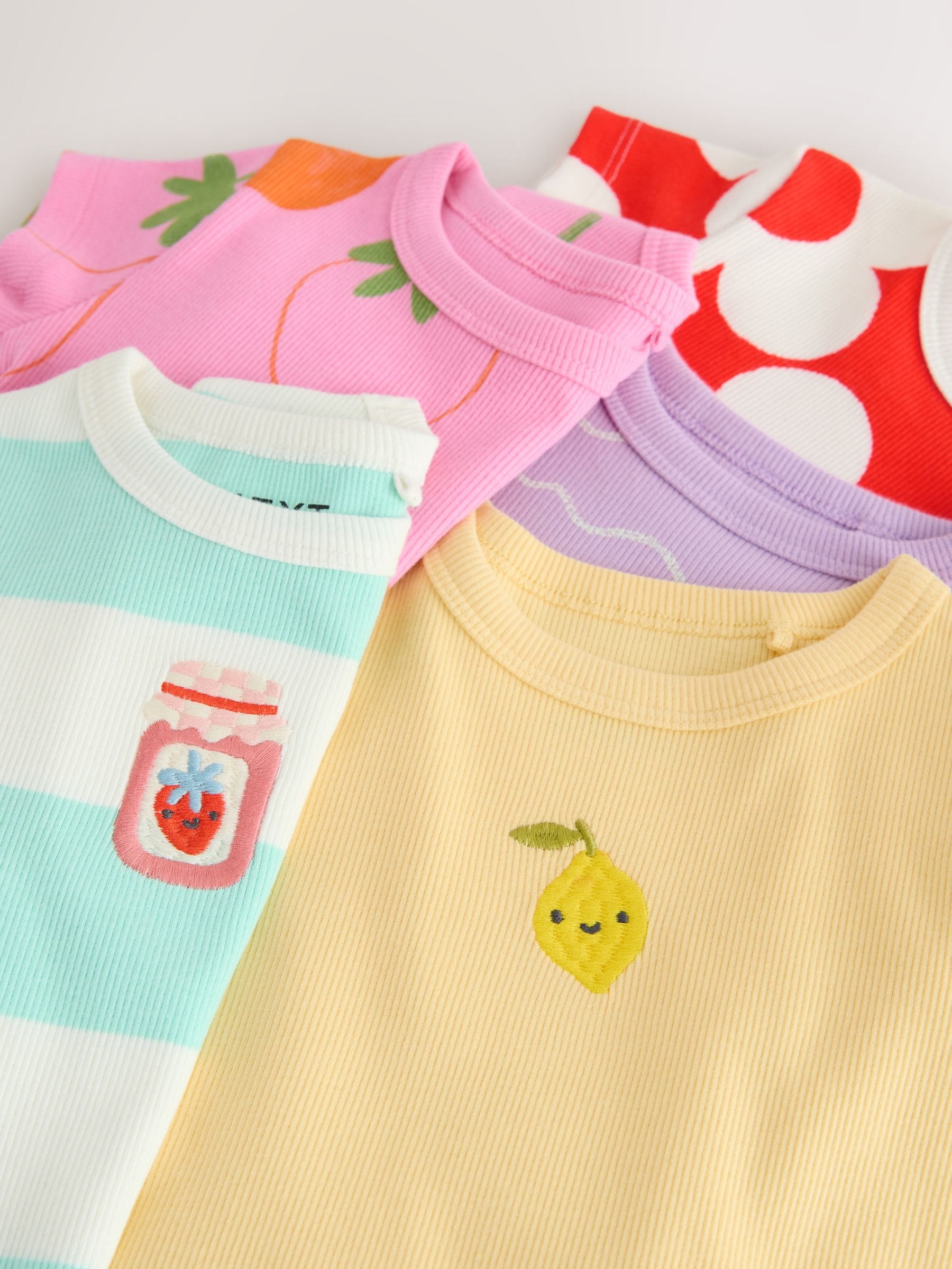 Dsiney Kidz - Bright Fruit Short Sleeve T-Shirts 5 Pack (3mths-7yrs) image 9
