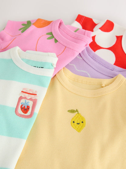 Dsiney Kidz - Bright Fruit Short Sleeve T-Shirts 5 Pack (3mths-7yrs) image 9