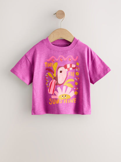 Orange/Purple T-Shirts 4 Pack (3mths-7yrs) image 5