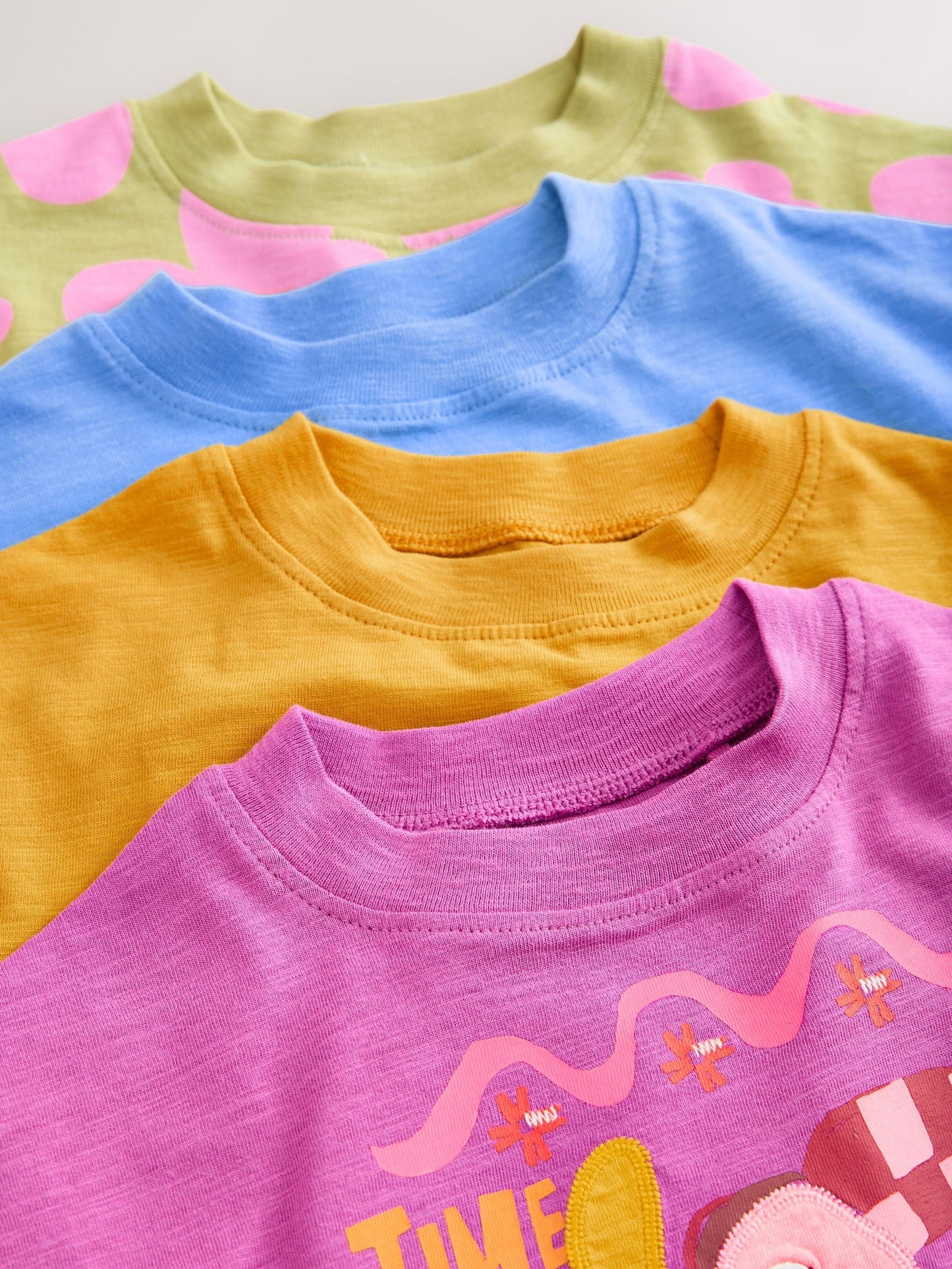 Orange/Purple T-Shirts 4 Pack (3mths-7yrs) image 8