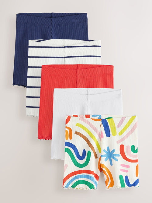 Rainbow Cycle Shorts 5 Pack (3mths-7yrs) image 1