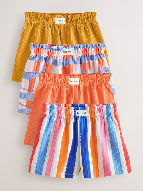 Orange/Purple Shorts 4 Pack (3mths-7yrs) image 1