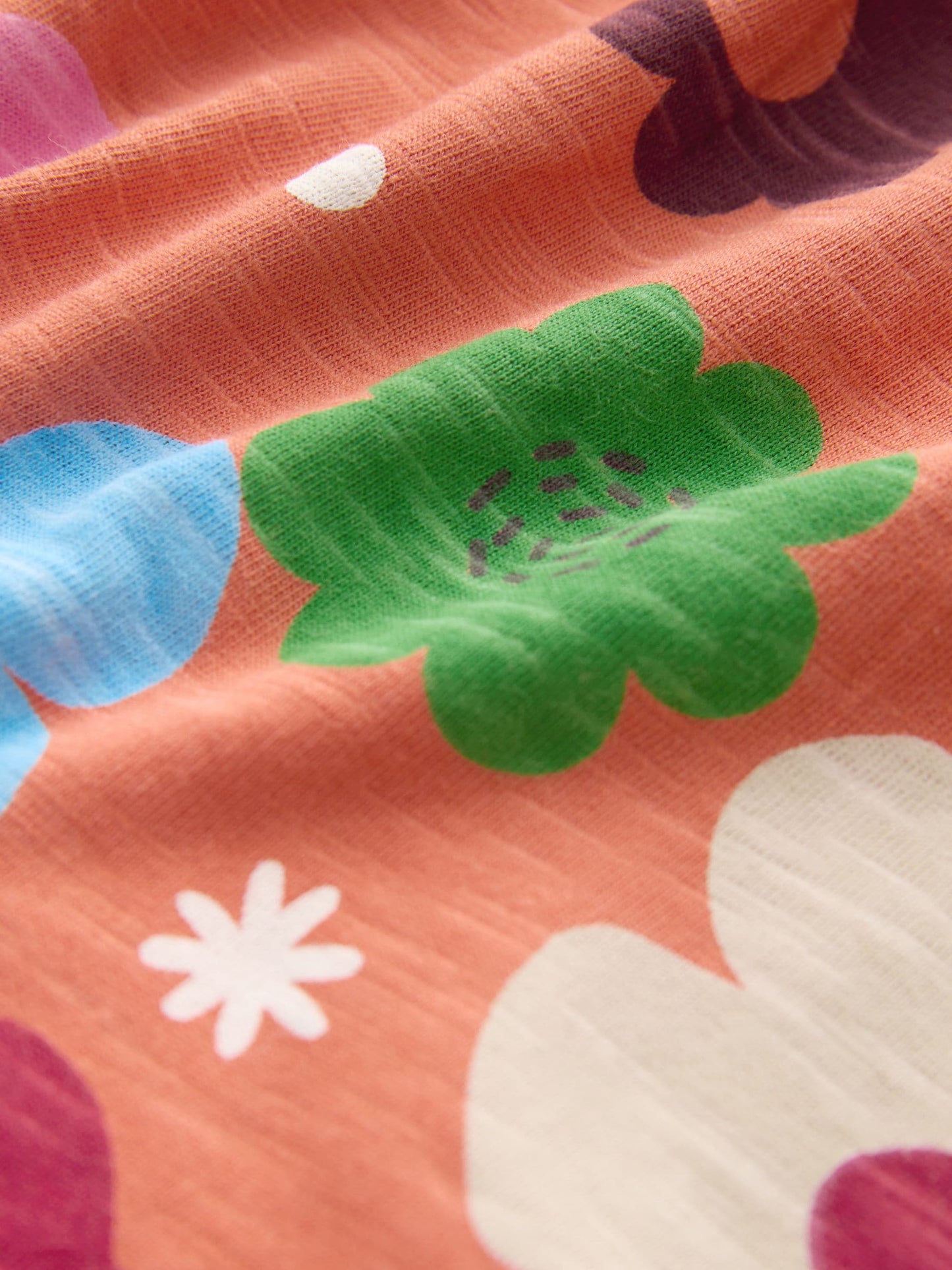 Orange Floral Jersey Dress (3mths-7yrs) image 7