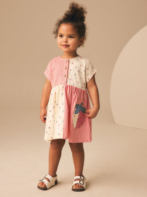Dsiney Kidz - Patchwork Strawberry Jersey Dress (3mths-7yrs) image 1
