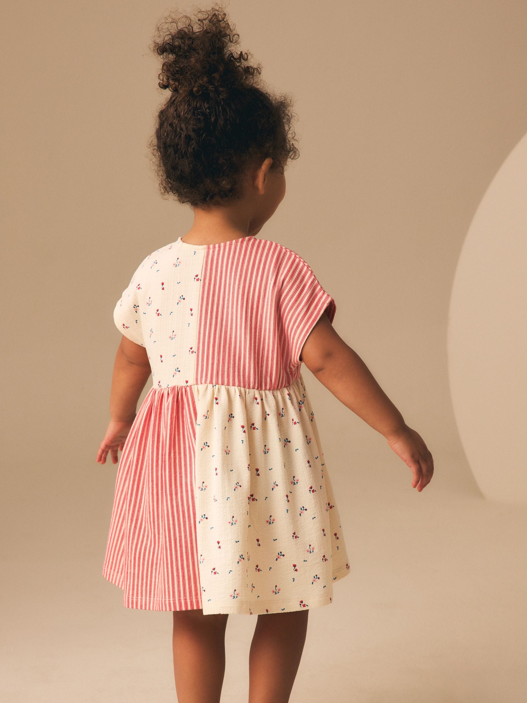 Patchwork Strawberry Jersey Dress (3mths-7yrs) image 3