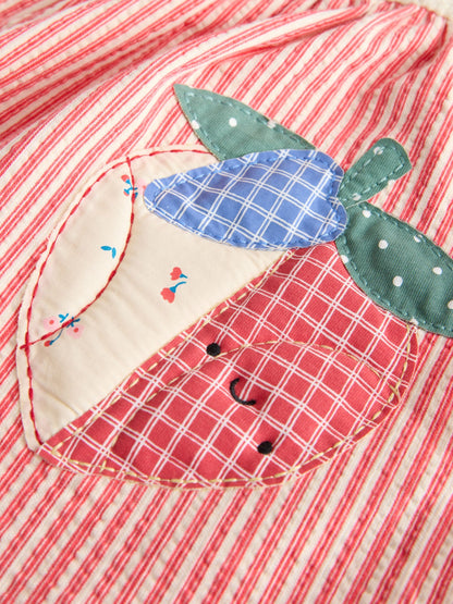 Patchwork Strawberry Jersey Dress (3mths-7yrs) image 8