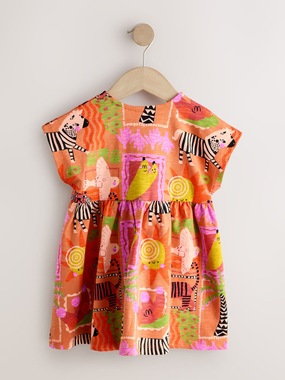 Dsiney Kidz - Orange Zebra Jersey Dress (3mths-7yrs) image 6