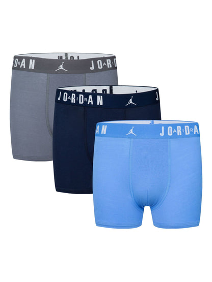 Dsiney Kidz - Jordan University Blue Flight Cotton Core Drifit Boxer Briefs 3 Pack image 1