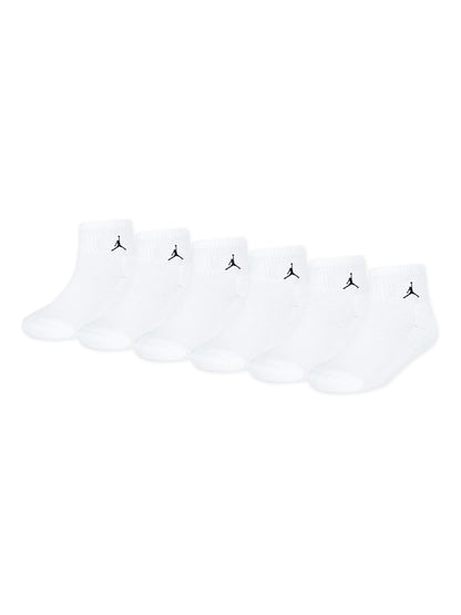 Jordan White Everyday Essentials Ankle Socks 6 Pack - image 1