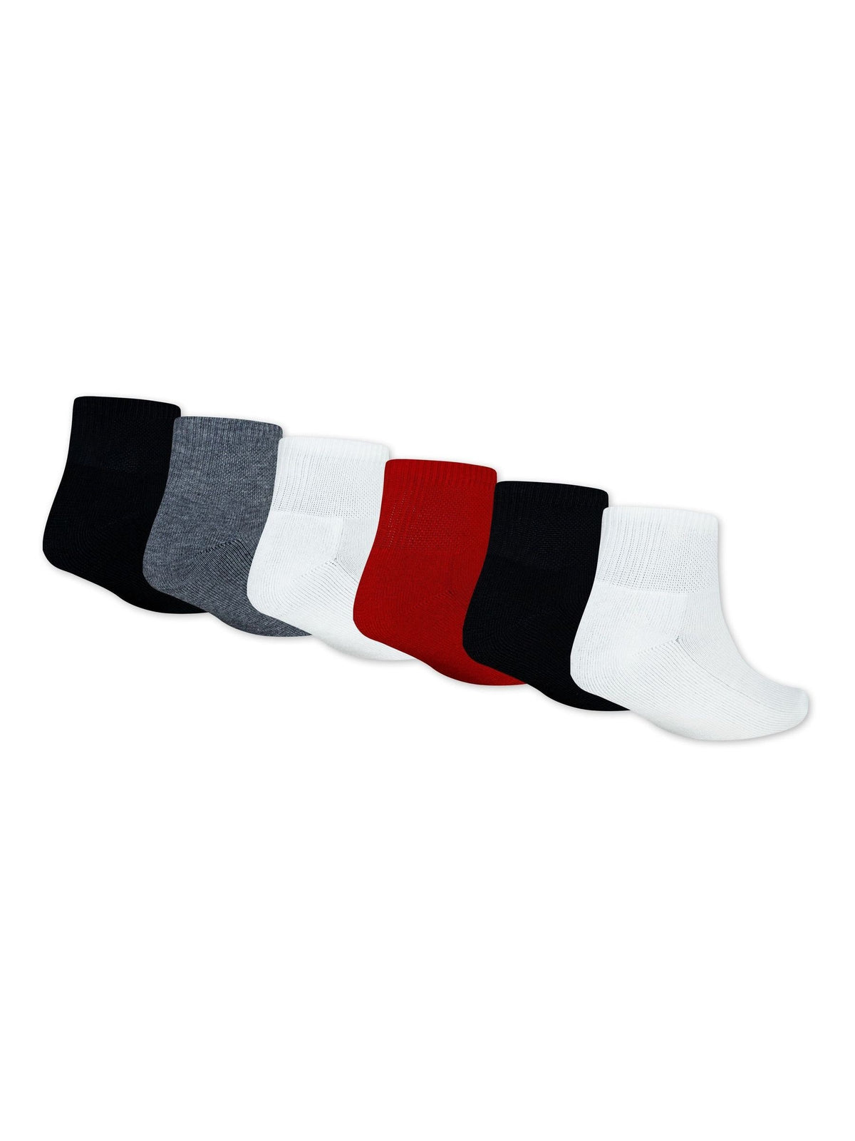 Jordan Gym Red Black Everyday Essentials Ankle Socks 6 Pack - image 2