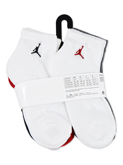 Jordan Gym Red Black Everyday Essentials Ankle Socks 6 Pack - image 4