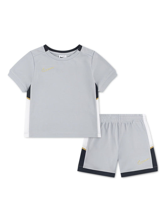 Nike Light Smoke Grey Dri-FIT Academy T-Shirt and Shorts Set image 1