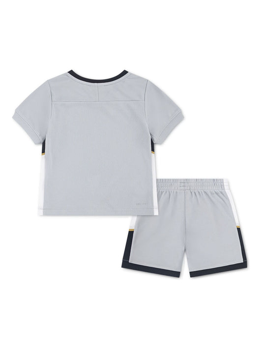Nike Light Smoke Grey Dri-FIT Academy T-Shirt and Shorts Set image 2