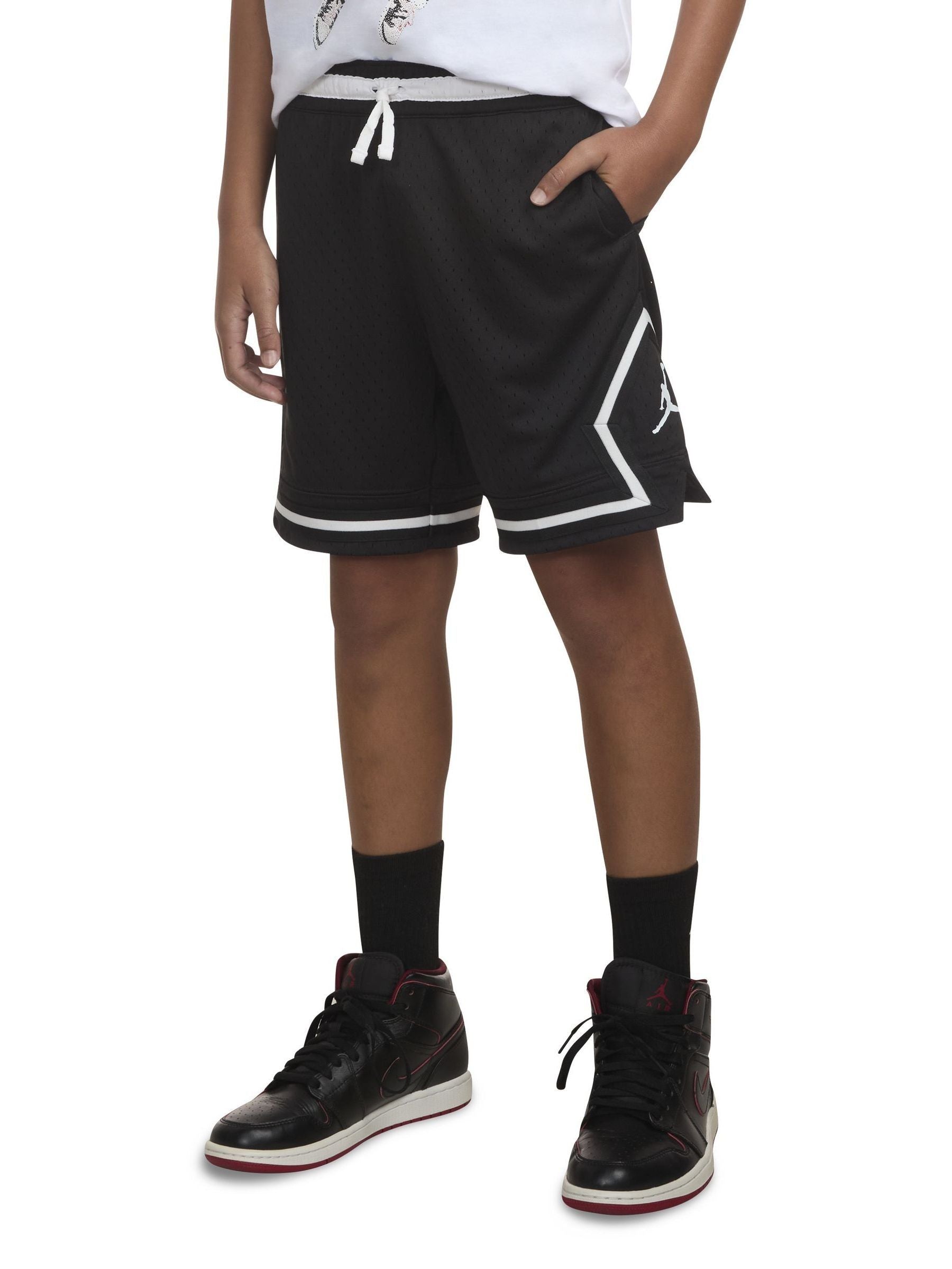 Dsiney Kidz - Jordan Black Sport Big Dri-Fit Diamond Shorts image 1