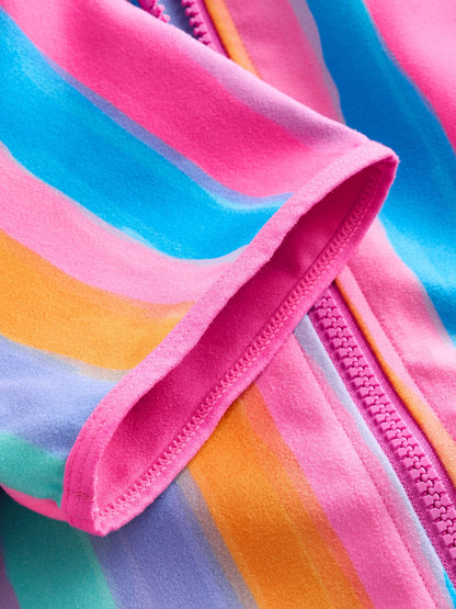 Rainbow Stripe Zip Quick Dry Poncho (9mths-8yrs) image 8