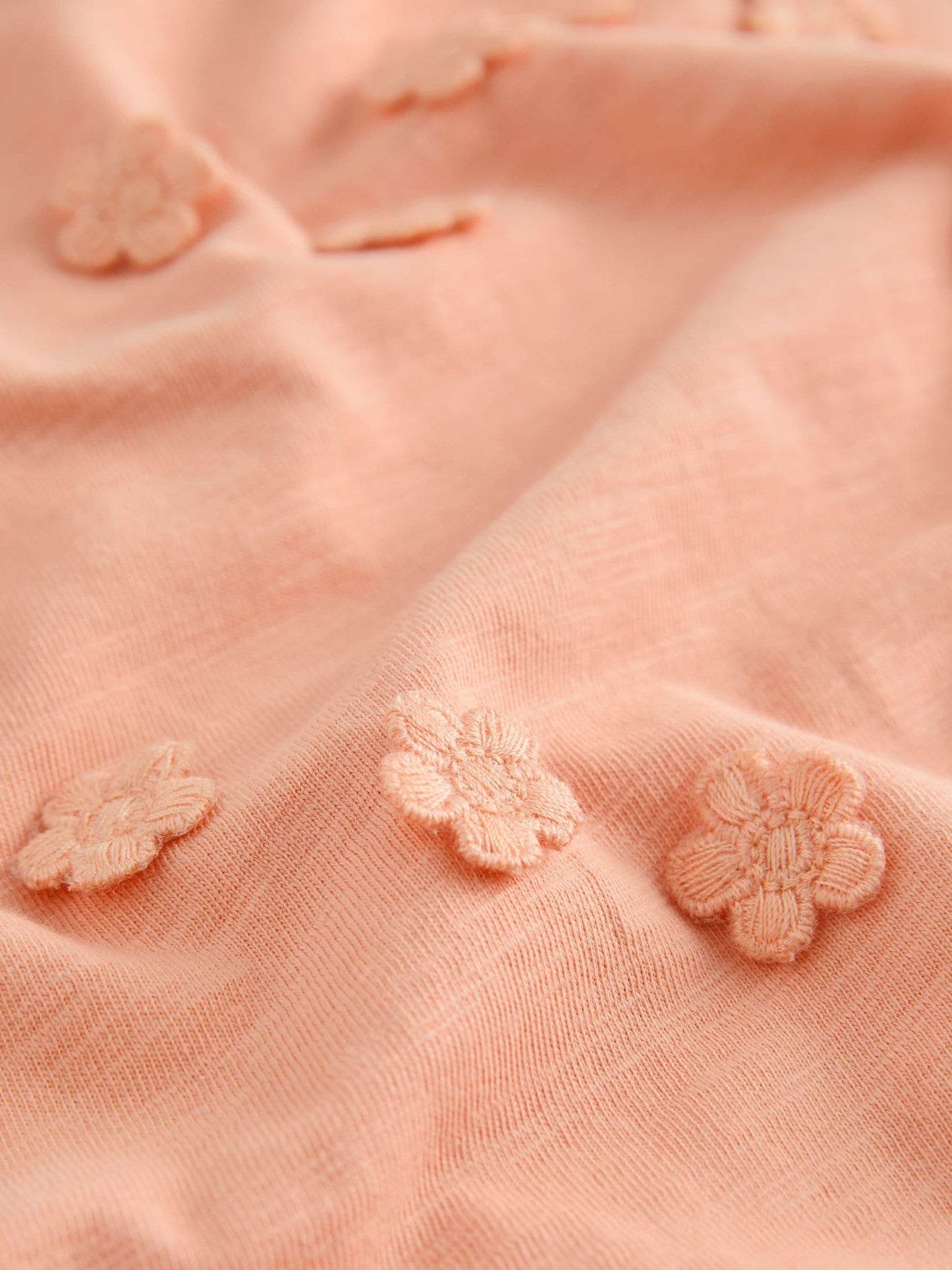 Orange Peach Short Sleeve Applique Flower T-Shirt (3mths-7yrs) image 6