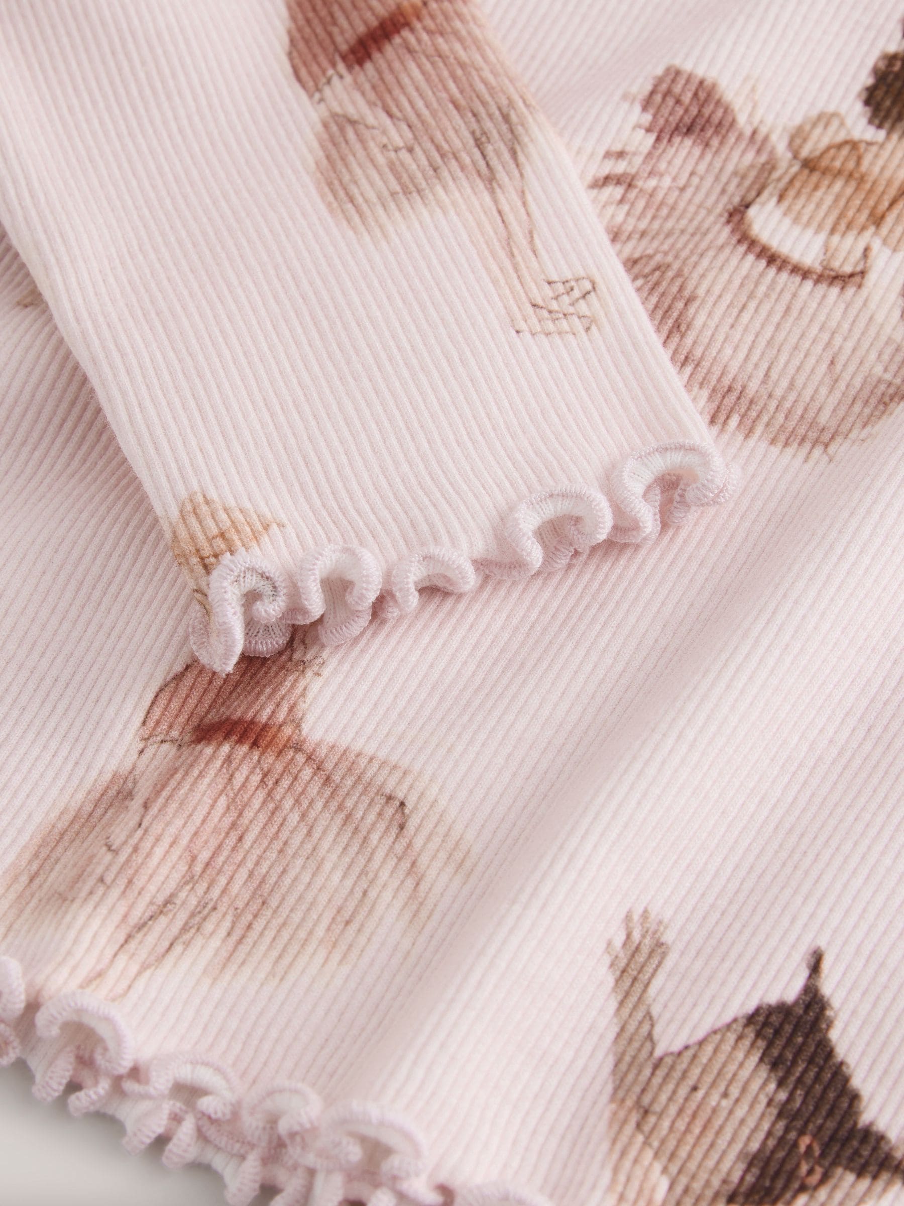 Pink Ballerina Rib Long Sleeve Top (3mths-7yrs) image 8