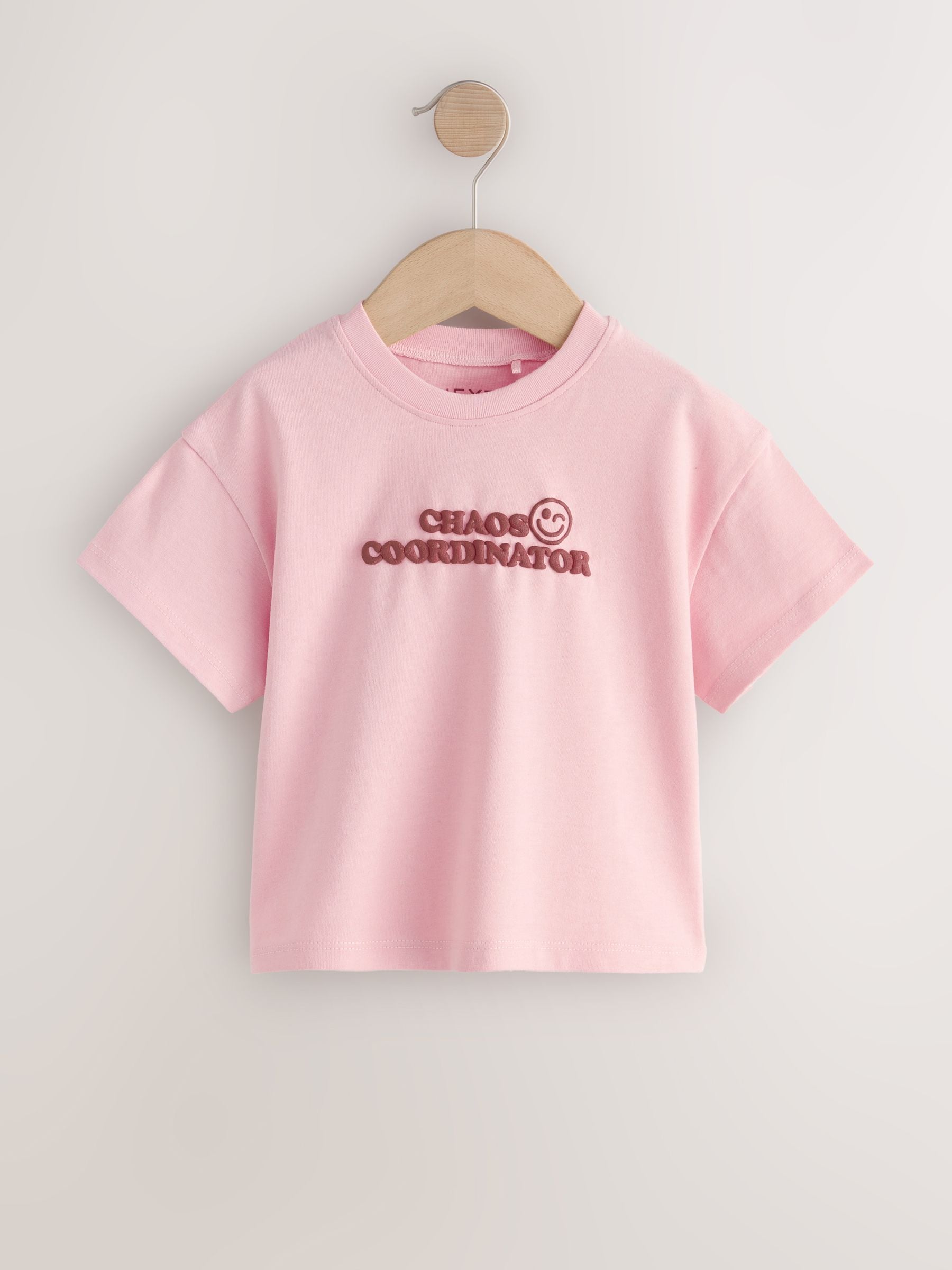 Dsiney Kidz - Pink Smile Slogan T-Shirt (3mths-7yrs) image 5
