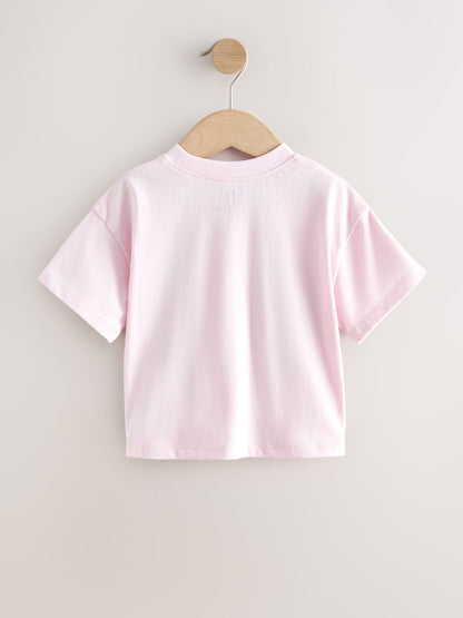 Pink Bunny Short Sleeve T-Shirt (3mths-7yrs) image 2