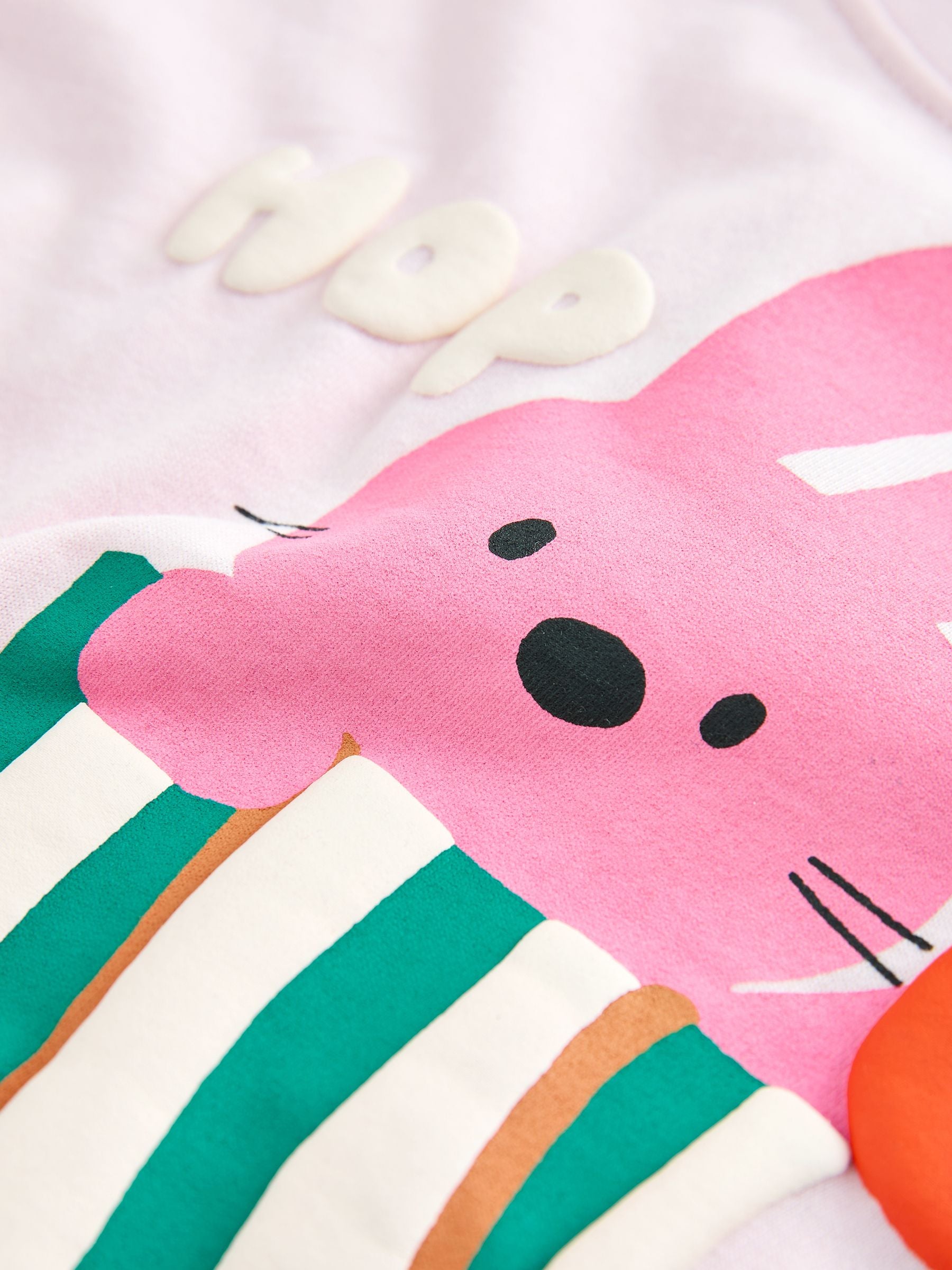 Pink Bunny Short Sleeve T-Shirt (3mths-7yrs) image 3