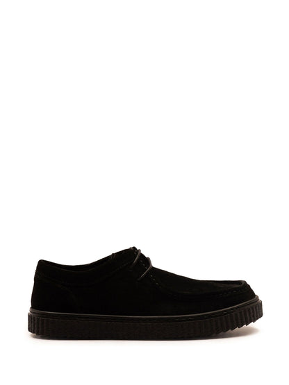 Off The Hook Grey Black Hetfield Leather Lace-Up Casual Boat Shoes image 2